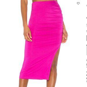 Revolve Tiffani Ruched Midi Skirt